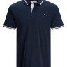 Поло JJEJERSEY POLO SS NOOS 12180891 Navy Blazer Jack&Jones S Темно-синій 12180891NAVYBLAZER