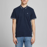 Поло JJEJERSEY POLO SS NOOS 12180891 Navy Blazer Jack&Jones S Темно-синій 12180891NAVYBLAZER