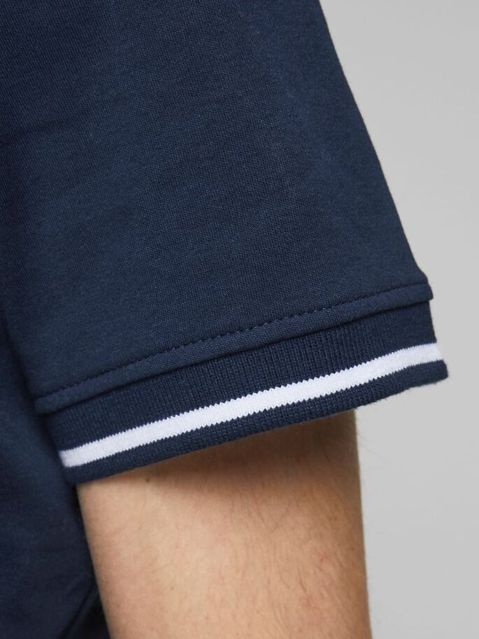 Поло JJEJERSEY POLO SS NOOS 12180891 Navy Blazer Jack&Jones S Темно-синій 12180891NavyBlazer