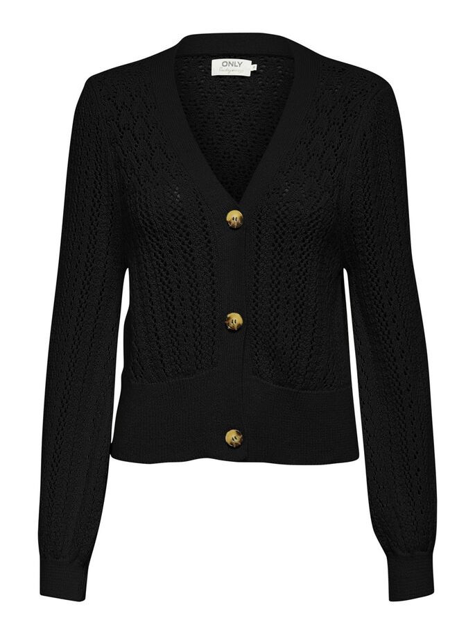Кардиган ONLNOLA 3/4 CARDIGAN KNT 15233174-Black ONLY L Чорний 15233174-Black