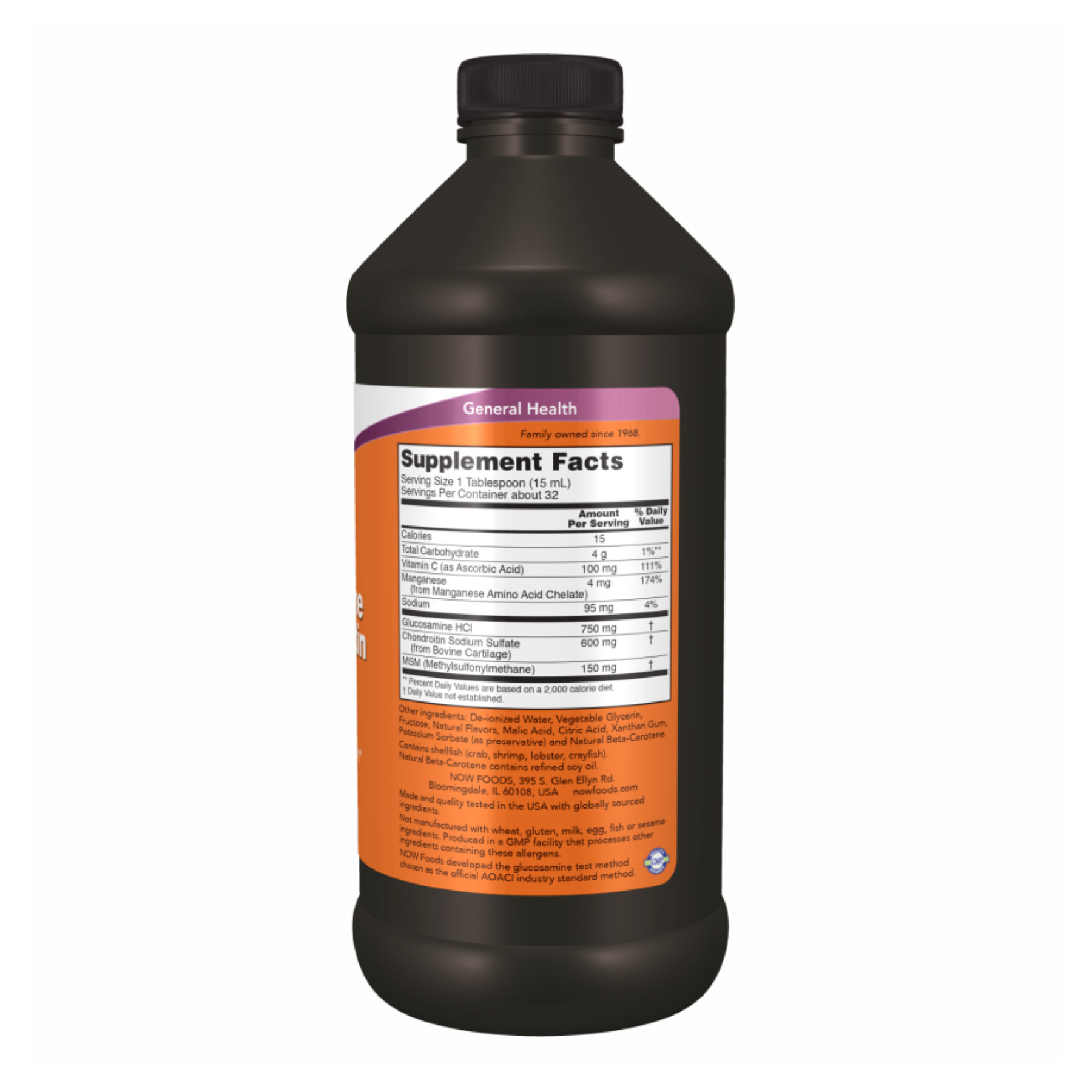 Рідина Liguid Glucosamine Chondroitin with MSM - 473ml 2022-10-1356