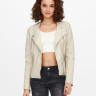Куртка ONLAVA FAUX LEATHER BIKER OTW NOOS 15102997-Silver Lining ONLY 34 Бежевий 15102997-SILVER LINING
