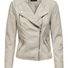 Куртка ONLAVA FAUX LEATHER BIKER OTW NOOS 15102997-Silver Lining ONLY 34 Бежевий 15102997-SILVER LINING