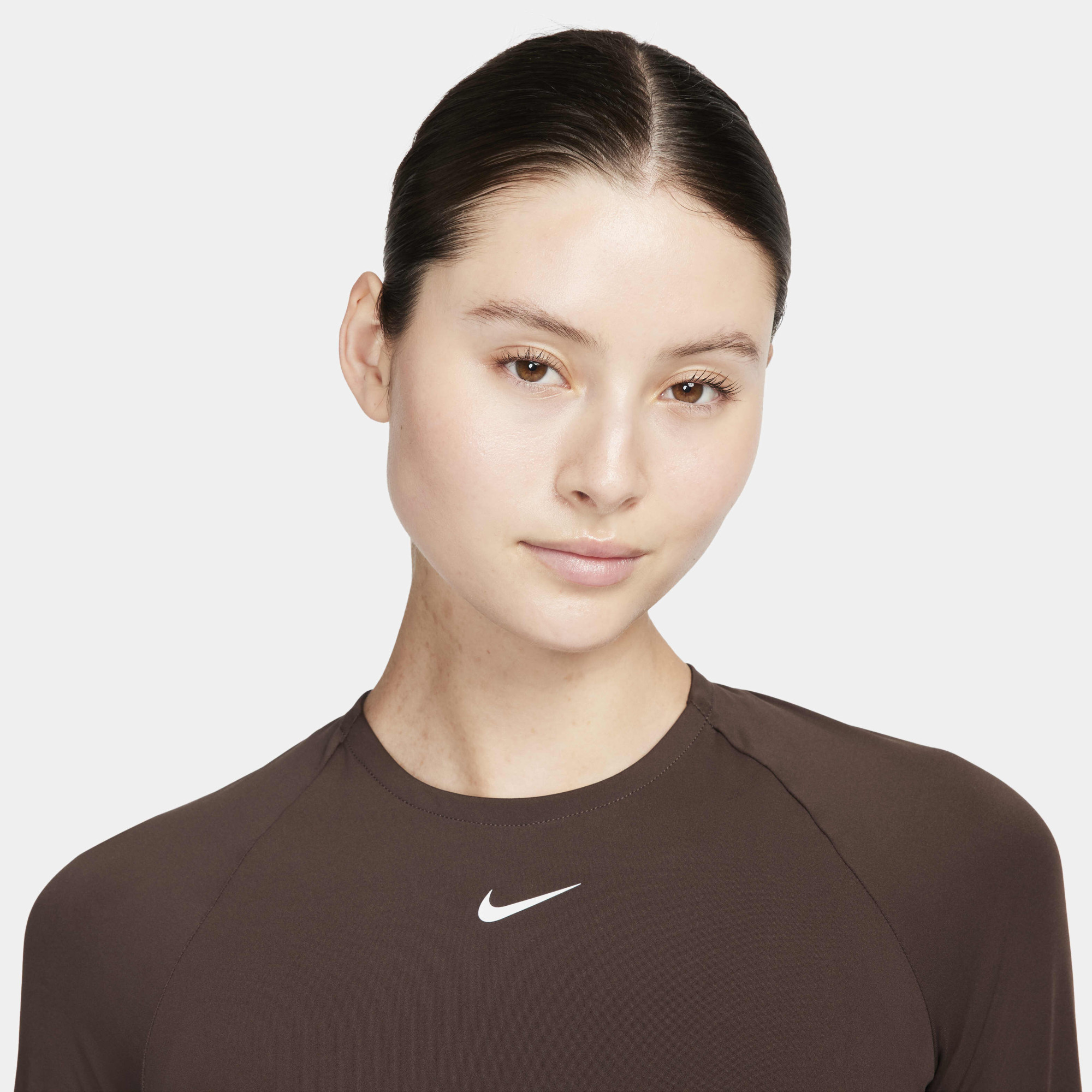 Лонгслів жіночий Nike Dri-Fit Pro 365 Brown FV5484-237