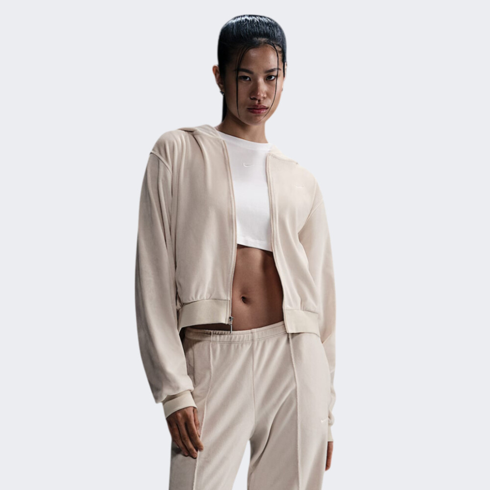 Толстовка жіноча Nike W Nsw Chll Vlr Fz Beige HJ0954-104