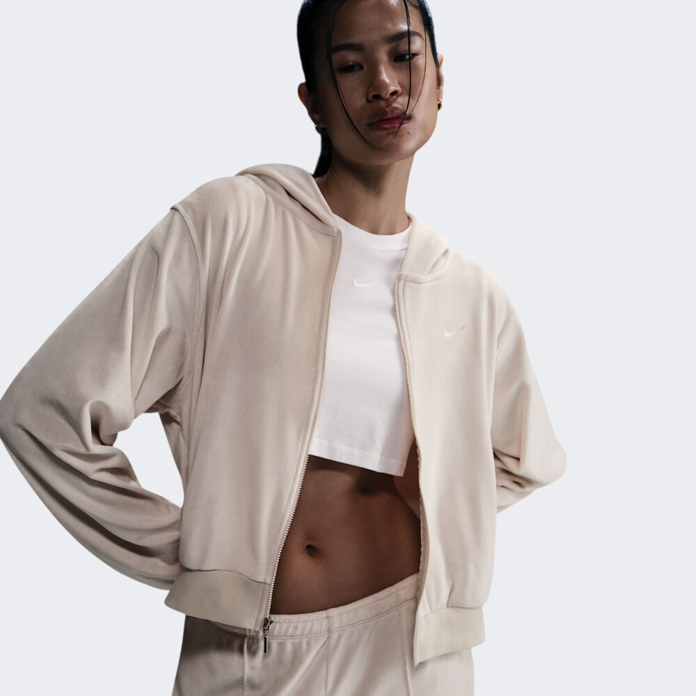 Толстовка жіноча Nike W Nsw Chll Vlr Fz Beige HJ0954-104