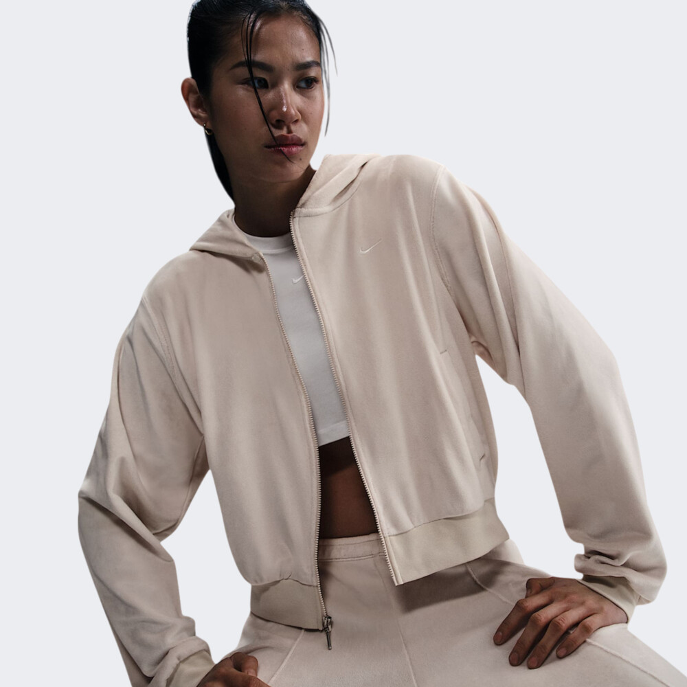 Толстовка жіноча Nike W Nsw Chll Vlr Fz Beige HJ0954-104