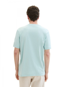 Футболка LOGO TEE MEN'S T-SHIRT 1037735ХХ30463 Tom Tailor L Блакитний 1037735ХХ30463