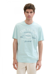 Футболка LOGO TEE MEN'S T-SHIRT 1037735ХХ30463 Tom Tailor L Блакитний 1037735ХХ30463