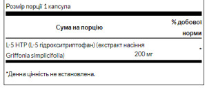 Капсули 5HTP 200mg - 60caps 2022-09-0916