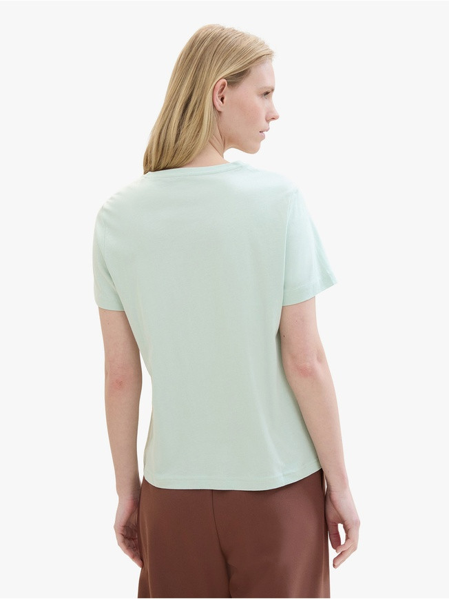 Футболка T-SHIRT WITH A PRINT 1040544-17549 Tom Tailor L Блакитний 1040544-17549