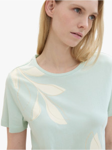 Футболка T-SHIRT WITH A PRINT 1040544-17549 Tom Tailor L Блакитний 1040544-17549