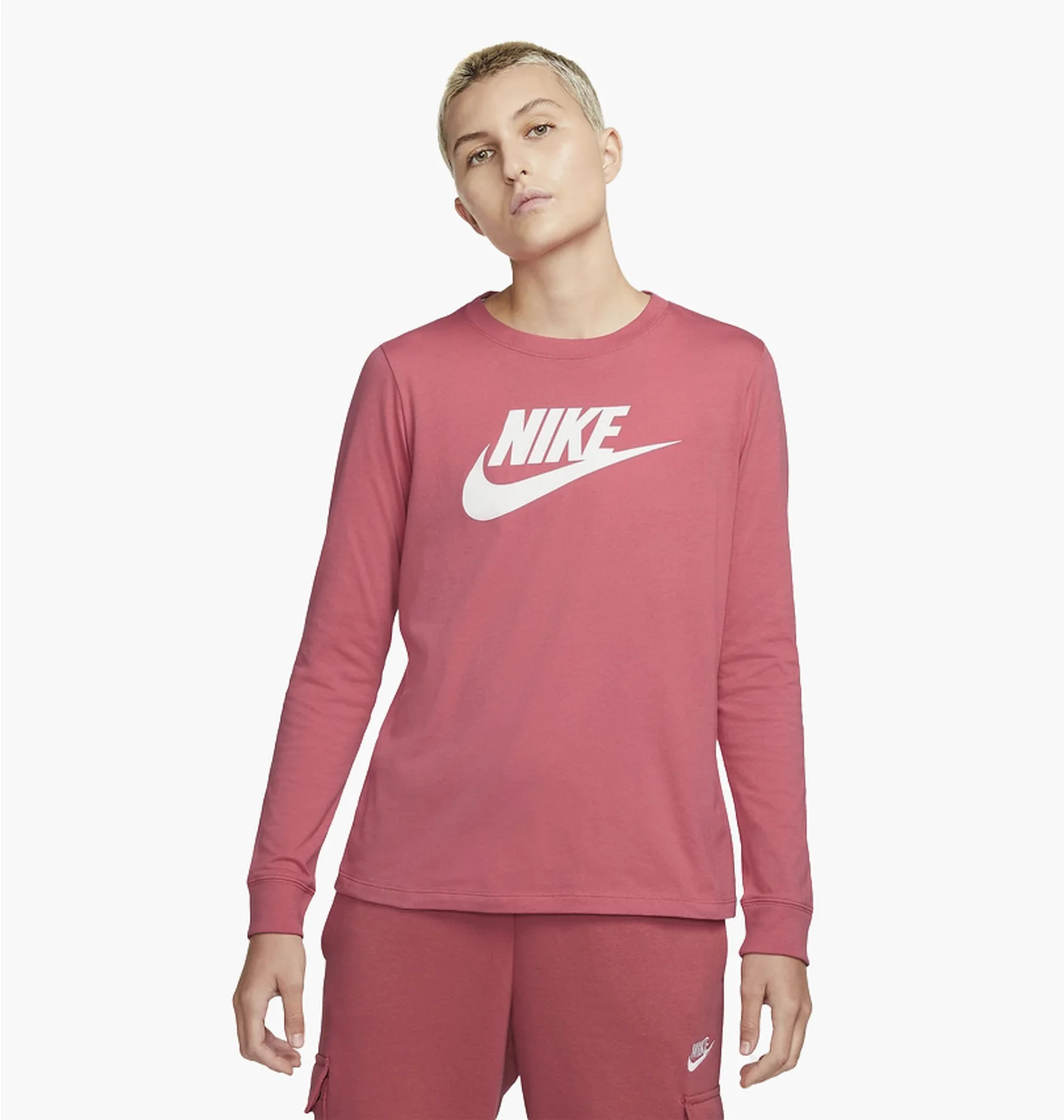 Футболка Nike W NSW TEE ESSNTL LS ICON FTRA BV6171-622