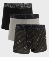 Труси UA M Perf Cotton Nov 3in чорний, сірий, чорно-сірий Чол SM 1383892-001
