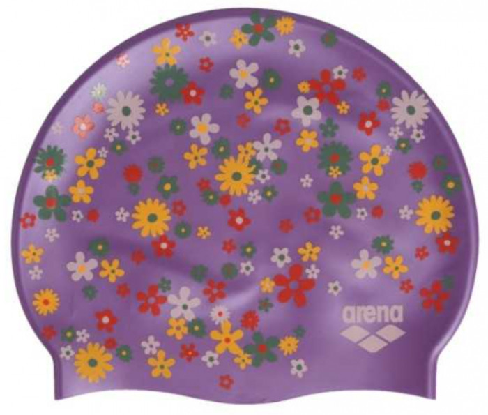 Шапочка для плавання Arena PRINT 2 фіолетовий, жовтий, зелений, білий Уні OSFM 1E368-229
