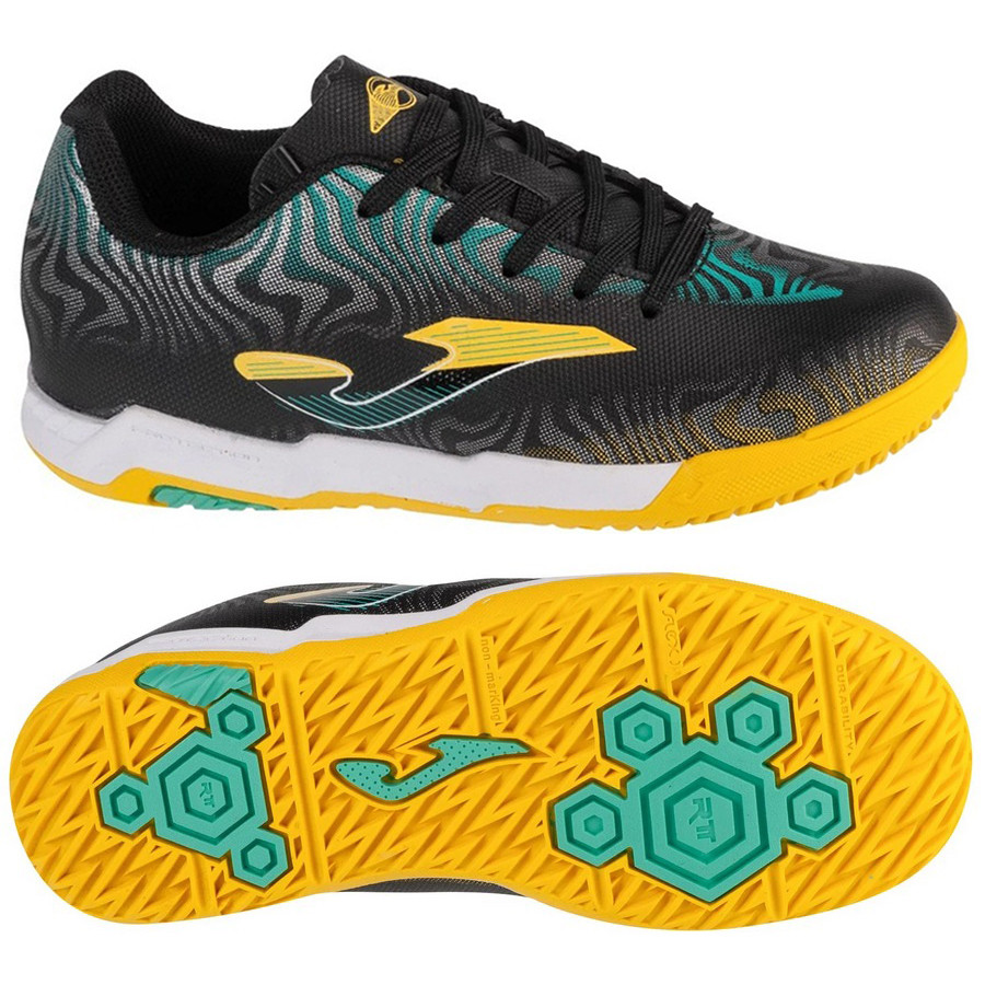 Футзалки дитячі Joma EVOLUTION JR чорно-блакитно- EVJW2401IN31 EVJW2401IN
