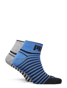 Шкарпетки Puma UNISEX QUARTER 2P синій, сірий, чорний Уні 35-38 101002001-020