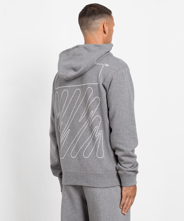 Худі OFF-WHITE WAVE OUTL PRINT HOODIE OMBB097F22FLE015