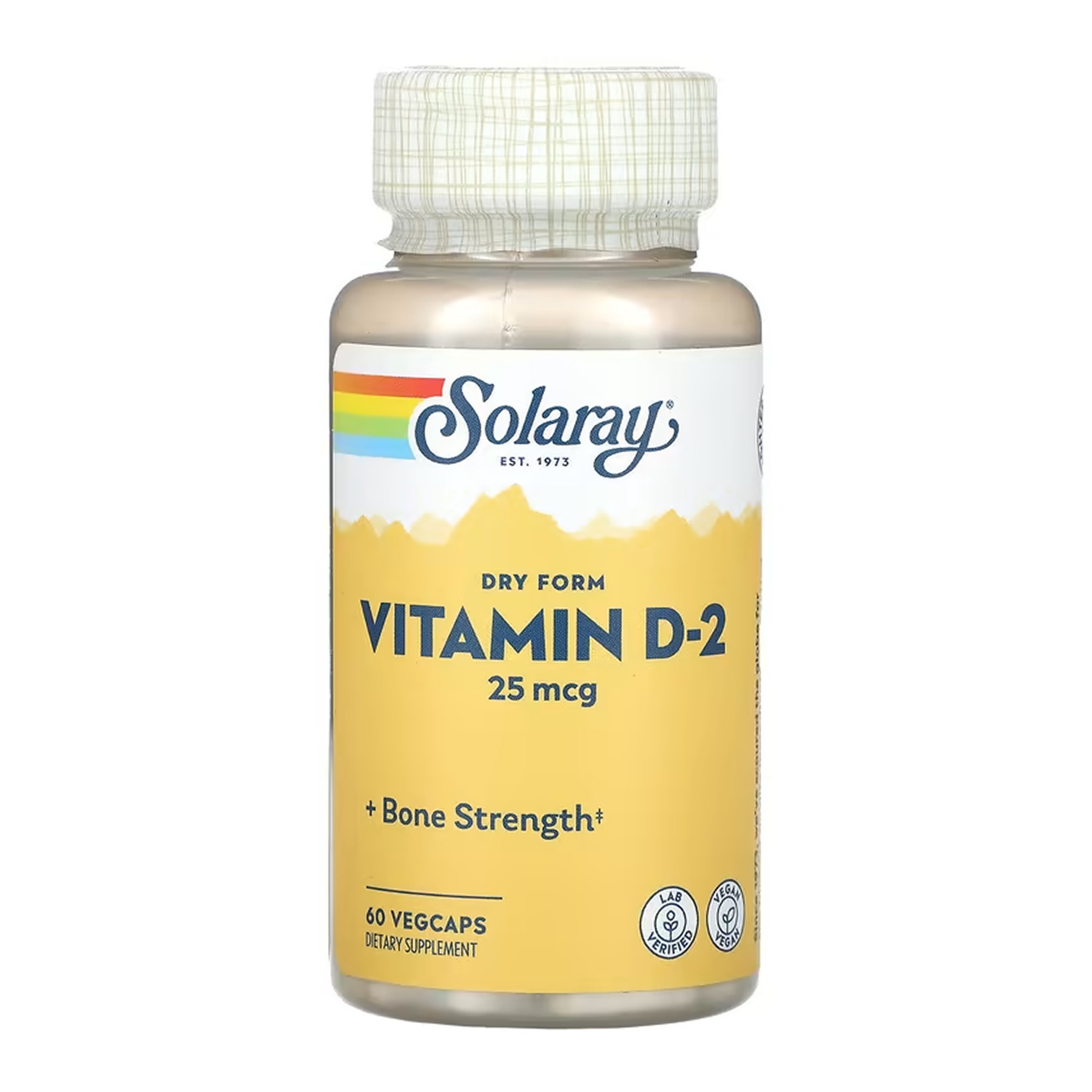 Капсули Solaray Vitamin D-2 25 mcg - 60 vcaps 2023-10-6764