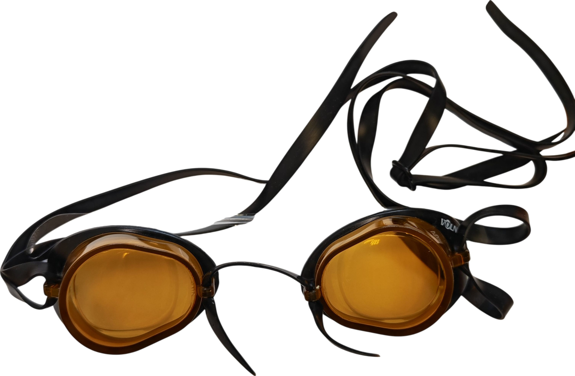 Окуляри для плавання Volna ALTA II чорний, помаранчевий Уні One Size 1554-90-2