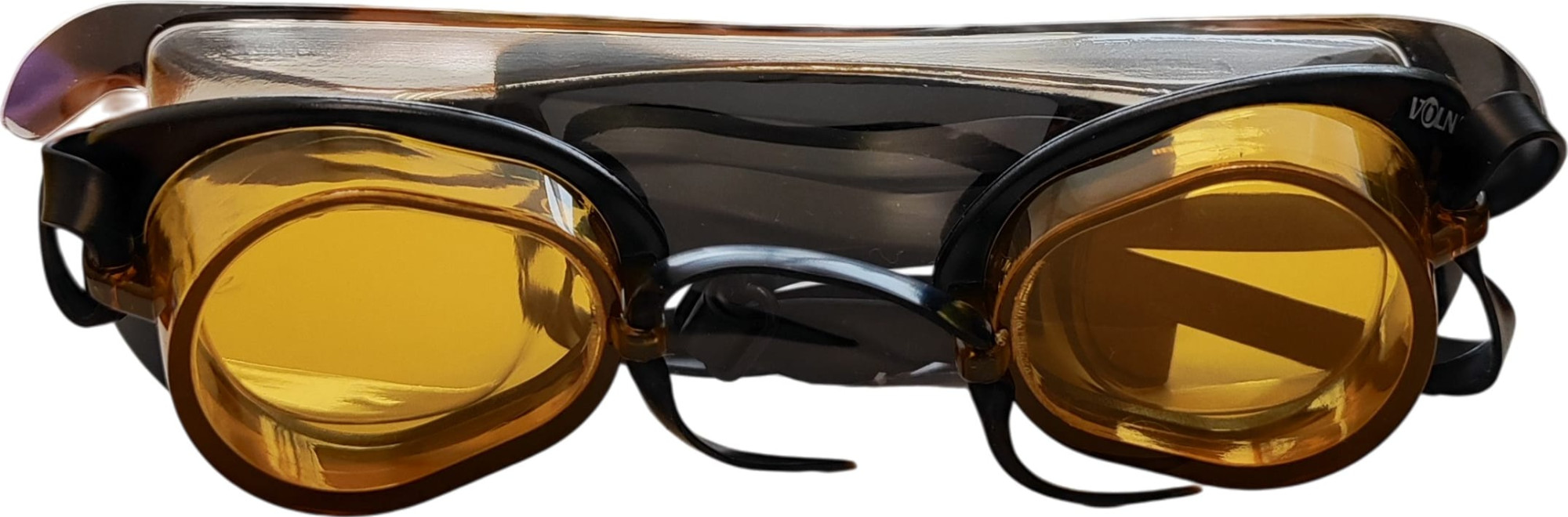 Окуляри для плавання Volna ALTA II чорний, помаранчевий Уні One Size 1554-90-2