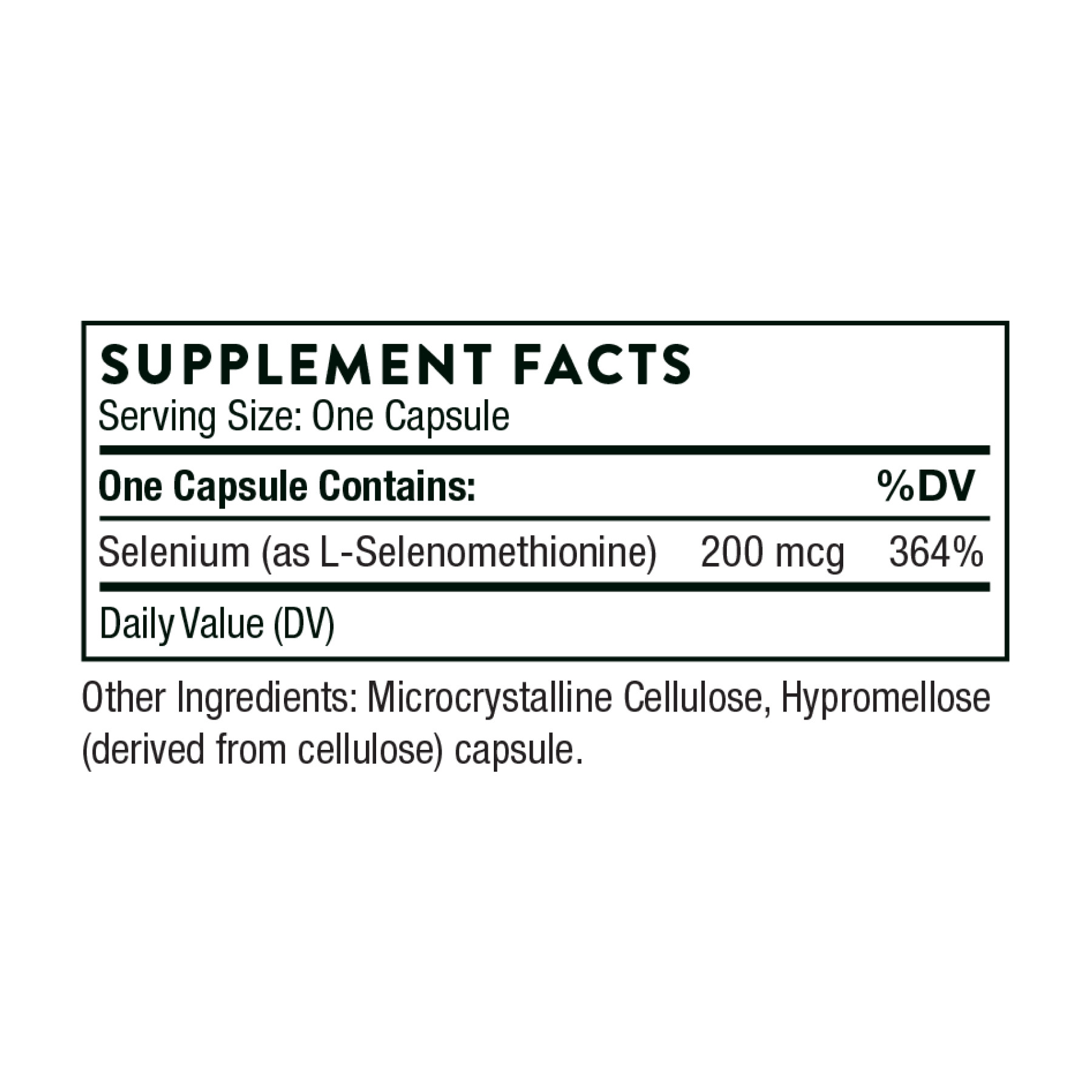 Капсули Thorne Selenium 200 mcg - 60 caps 2023-10-3065