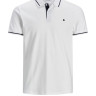 Поло JJEJERSEY POLO SS NOOS 12180891 White Jack&Jones L Білий 12180891WHITE