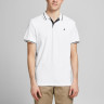 Поло JJEJERSEY POLO SS NOOS 12180891 White Jack&Jones L Білий 12180891WHITE