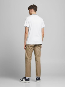 Поло JJEJERSEY POLO SS NOOS 12180891 White Jack&Jones L Білий 12180891WHITE