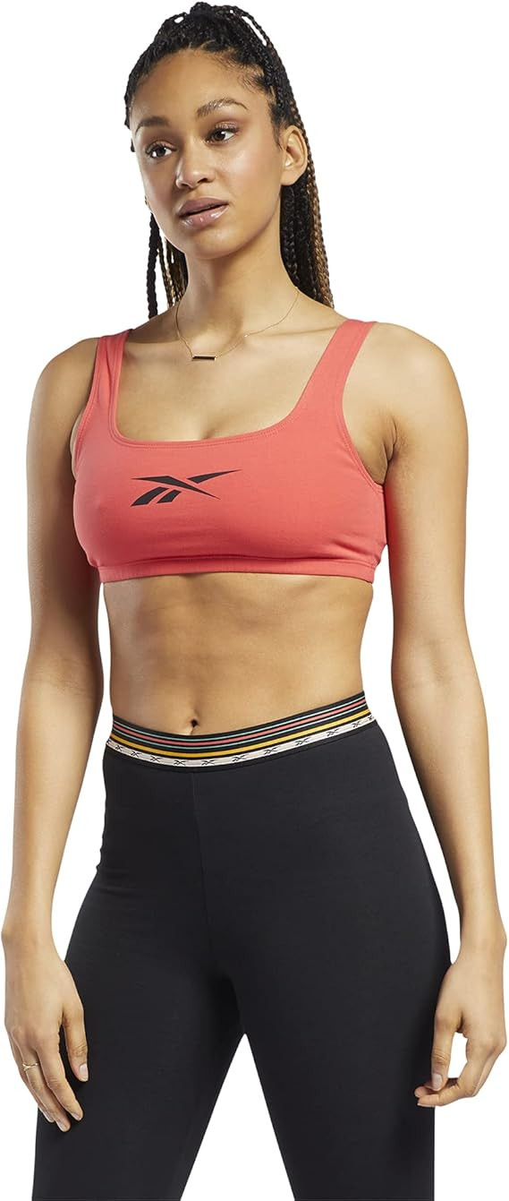 Топ Reebok Women's Classic Premium Foundation Logo Cotton Sports Bra H41355