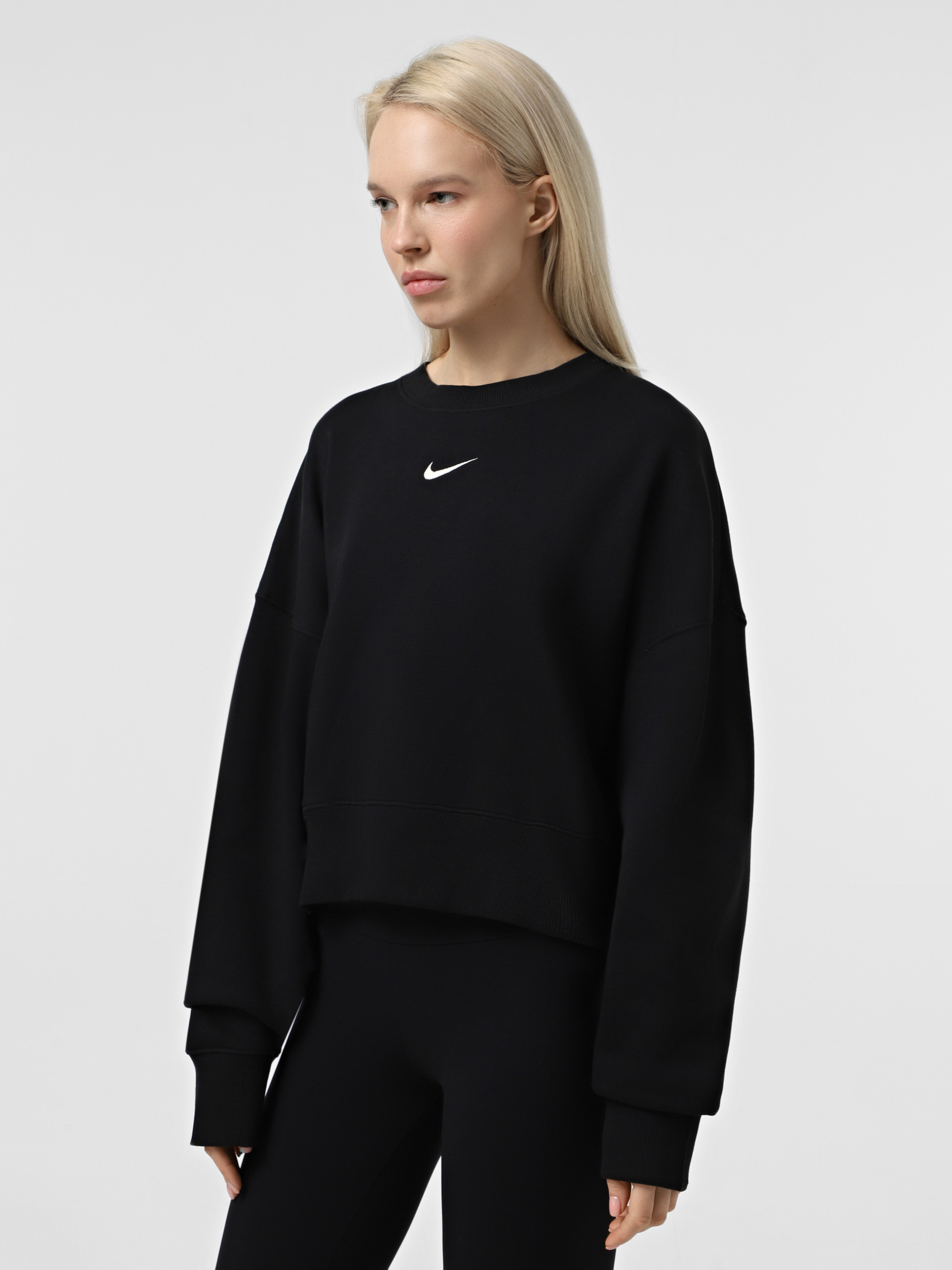 Світшот жіночий Nike Sportswear Phoenix Fleece Black Dq5761-010 DQ5761-010