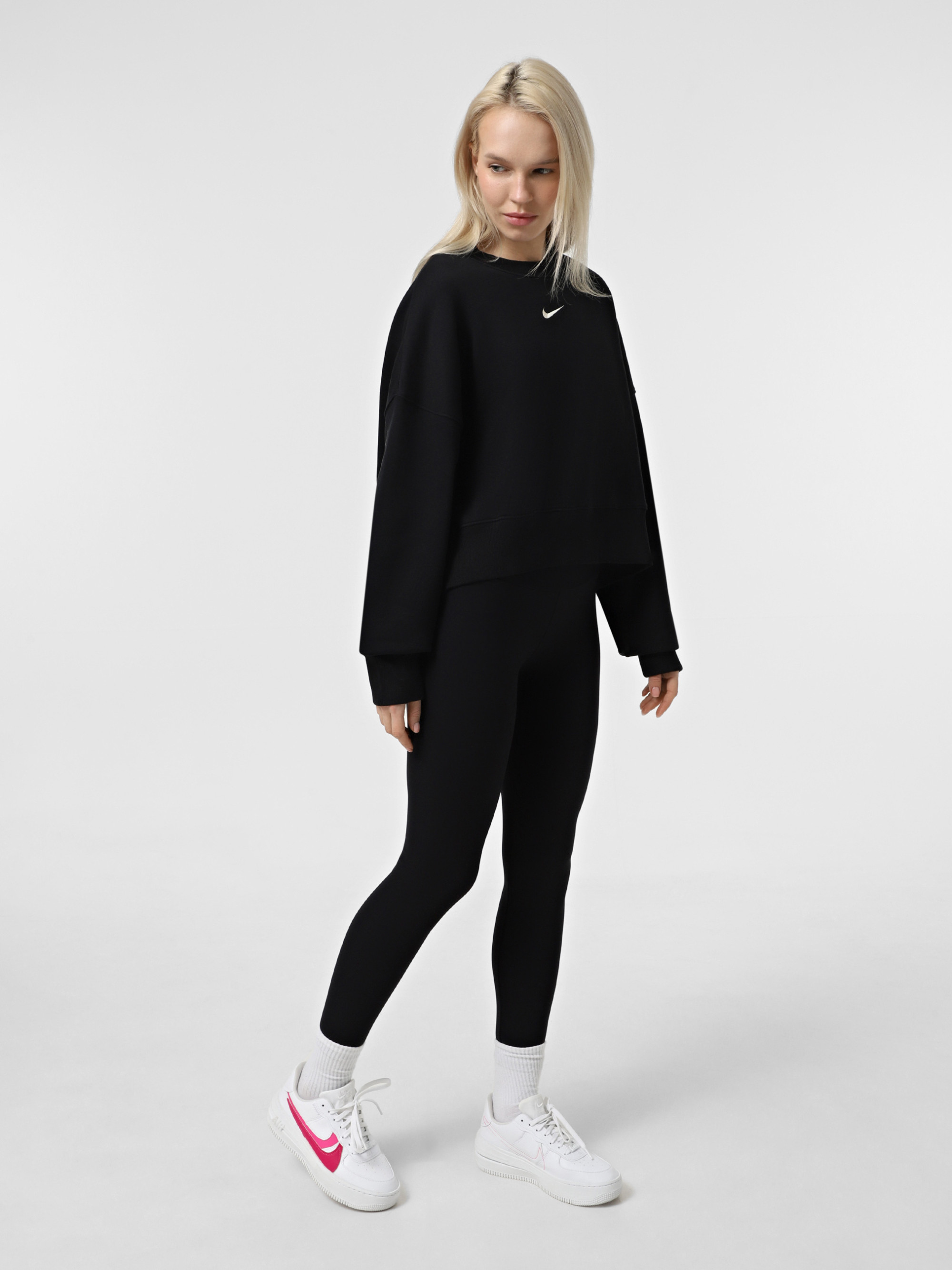 Світшот жіночий Nike Sportswear Phoenix Fleece Black Dq5761-010 DQ5761-010