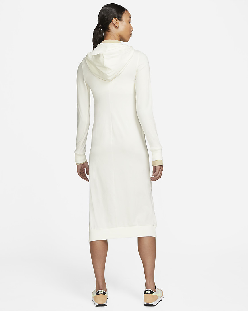 Сукня W NSW ICN CLSH JSY LS HZ DRSS DD5090-133 Nike S Білий DD5090-133
