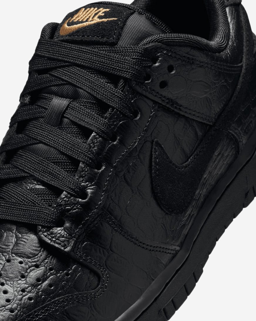 Кросівки жіночі Nike Dunk Low Retro Black Skin HV4388-001 37.5 HV4388-001
