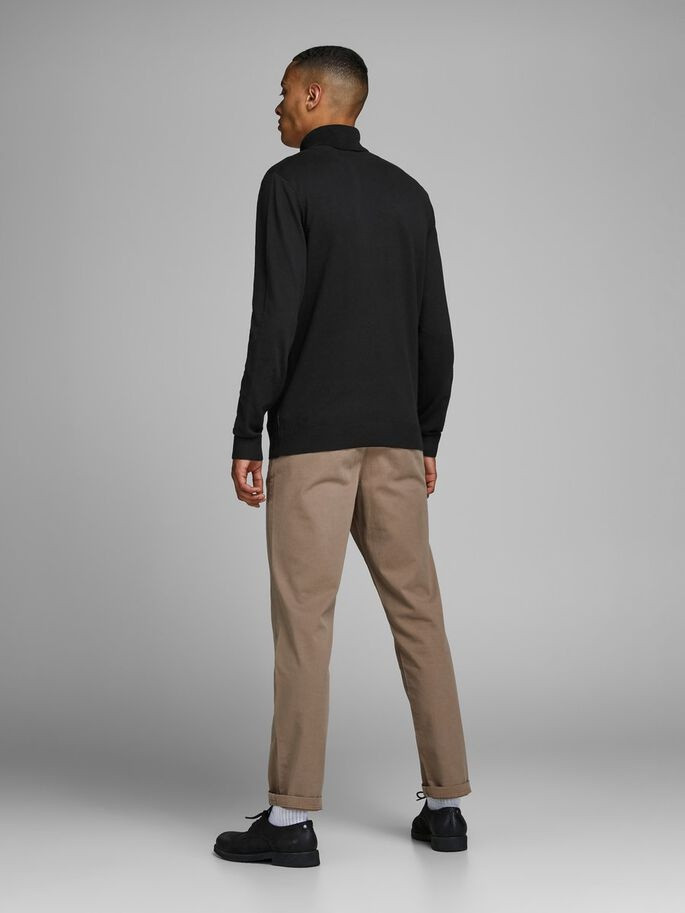 Пуловер JJEEMIL KNIT ROLL NECK NOOS 12157417-Black Jack&Jones M Чорний 12157417-Black