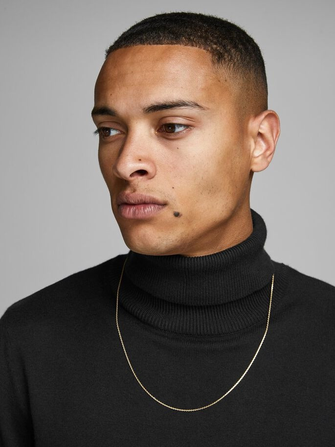 Пуловер JJEEMIL KNIT ROLL NECK NOOS 12157417-Black Jack&Jones M Чорний 12157417-Black