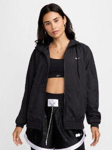 Олімпійка жіноча Nike Sportswear Classic Wovens Loose Uv Hooded Jacket Black FV6298-010