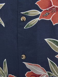 Сорочка JJGREG AOP SHIRT SS PLAIN 12174064 Navy Blazer Jack&Jones M Темно-синій 12174064NAVYBLAZER