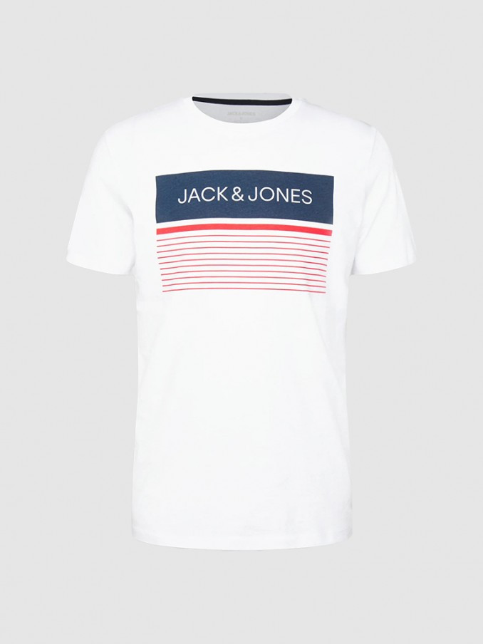 Футболка JJTRAVIS TEE SS CREW NECK 12221009-White Jack&Jones L Білий 12221009-White