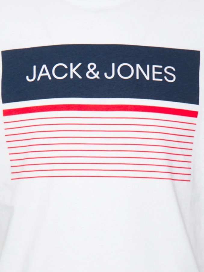 Футболка JJTRAVIS TEE SS CREW NECK 12221009-White Jack&Jones L Білий 12221009-White