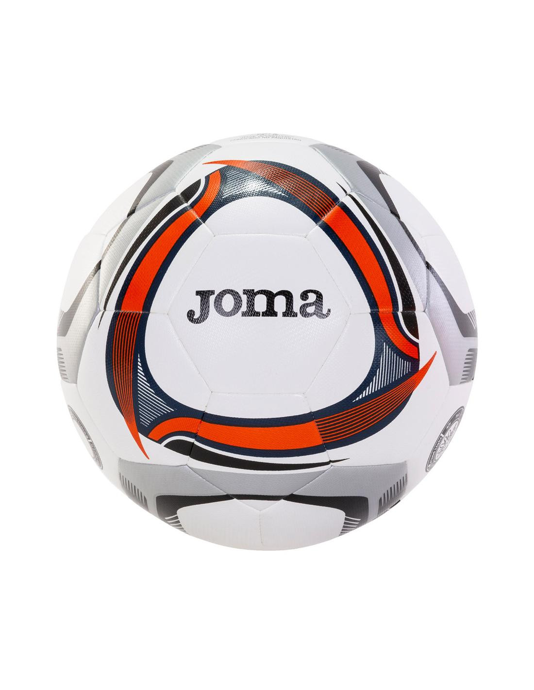 М'яч футбольний Joma LIGHT HYBRID (290 гр) білий, помаранчево-чорний Уні 5 400488.801