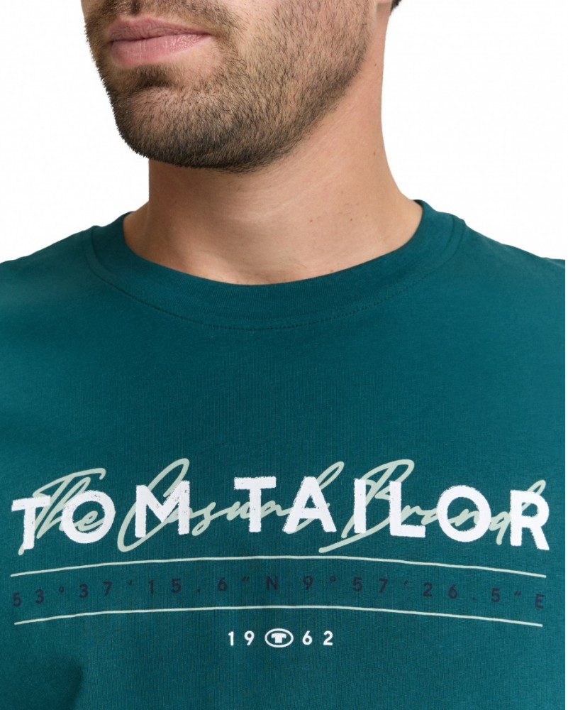Футболка men's T-shirt 1050136-12818 Tom Tailor L Зелений 1050136-12818
