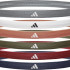 Пов'язка на голову Adidas Hairbands 6pk сірий, білий, глиняний, оливковий, червоний, темно Уні One S ADAC-16181