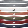 Пов'язка на голову Adidas Hairbands 6pk сірий, білий, глиняний, оливковий, червоний, темно Уні One S ADAC-16181