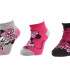 Шкарпетки MINNIE CONTOUR + LUNETTE/MINNIE CONTOUR 3P пурпурний, рожевий, сірий 31-35 арт 83152162-2 83152162-2