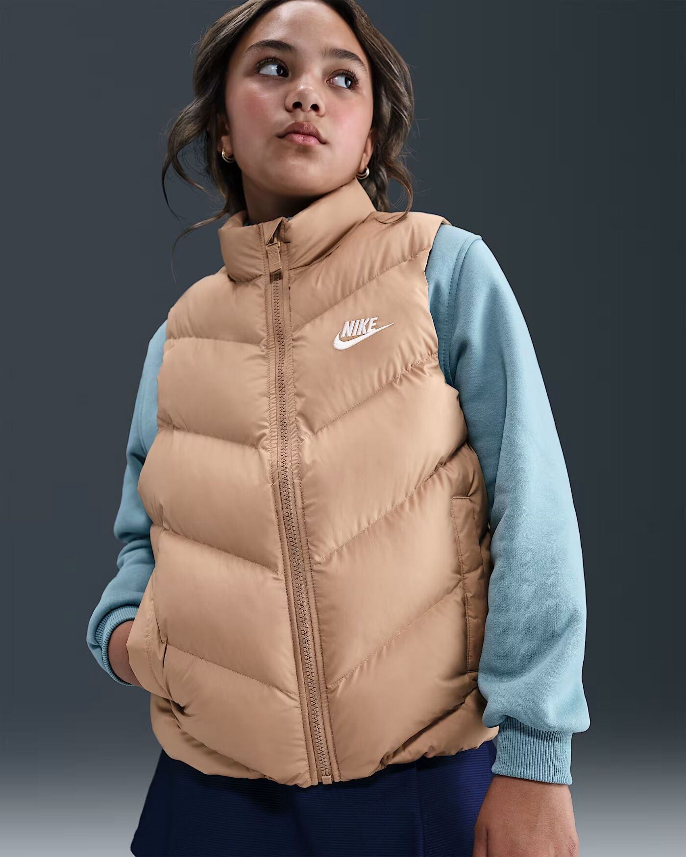 Жилетка дитяча Nike Nsw Tf Adp Puffer Vest Beige HJ2537-200
