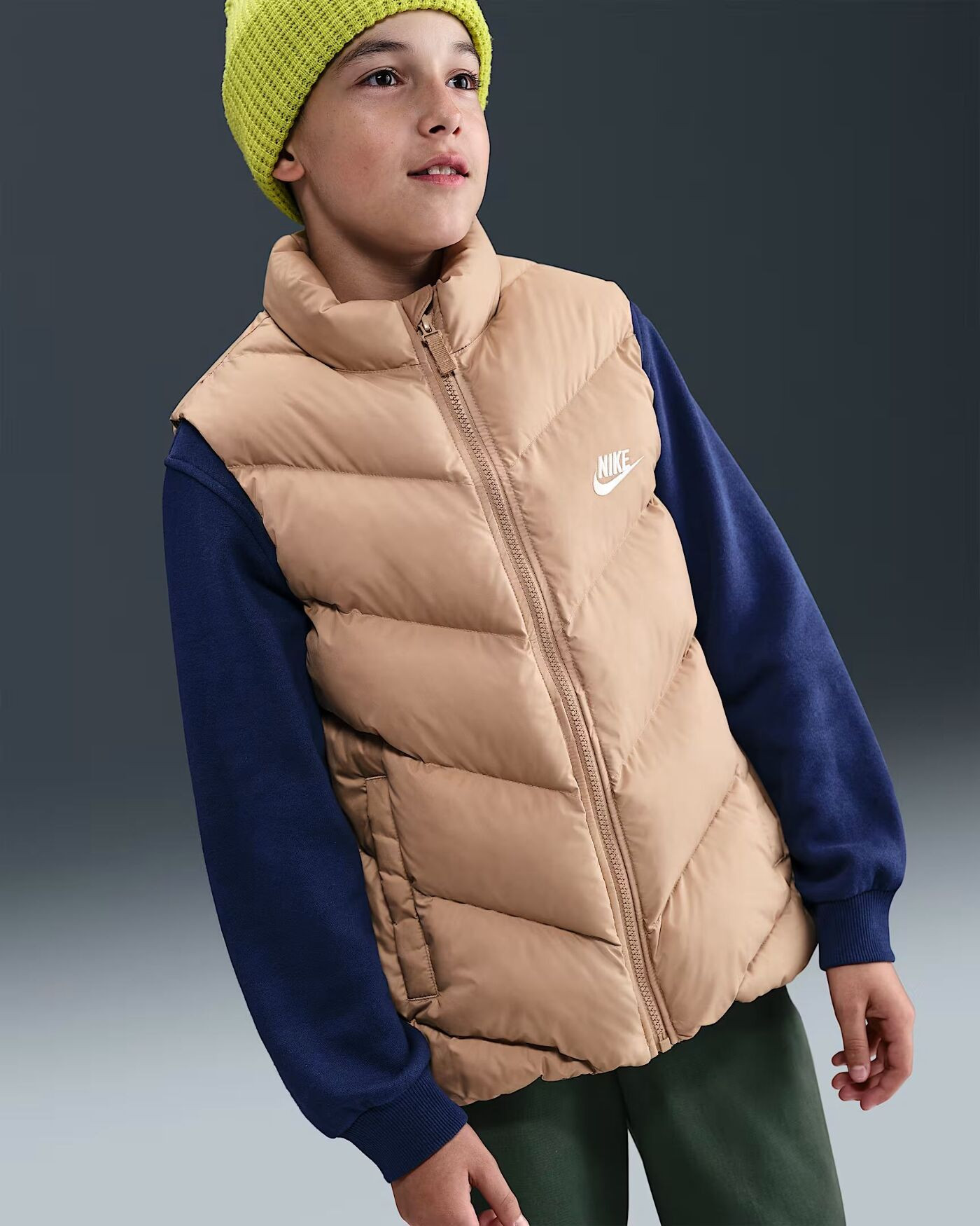 Жилетка дитяча Nike Nsw Tf Adp Puffer Vest Beige HJ2537-200