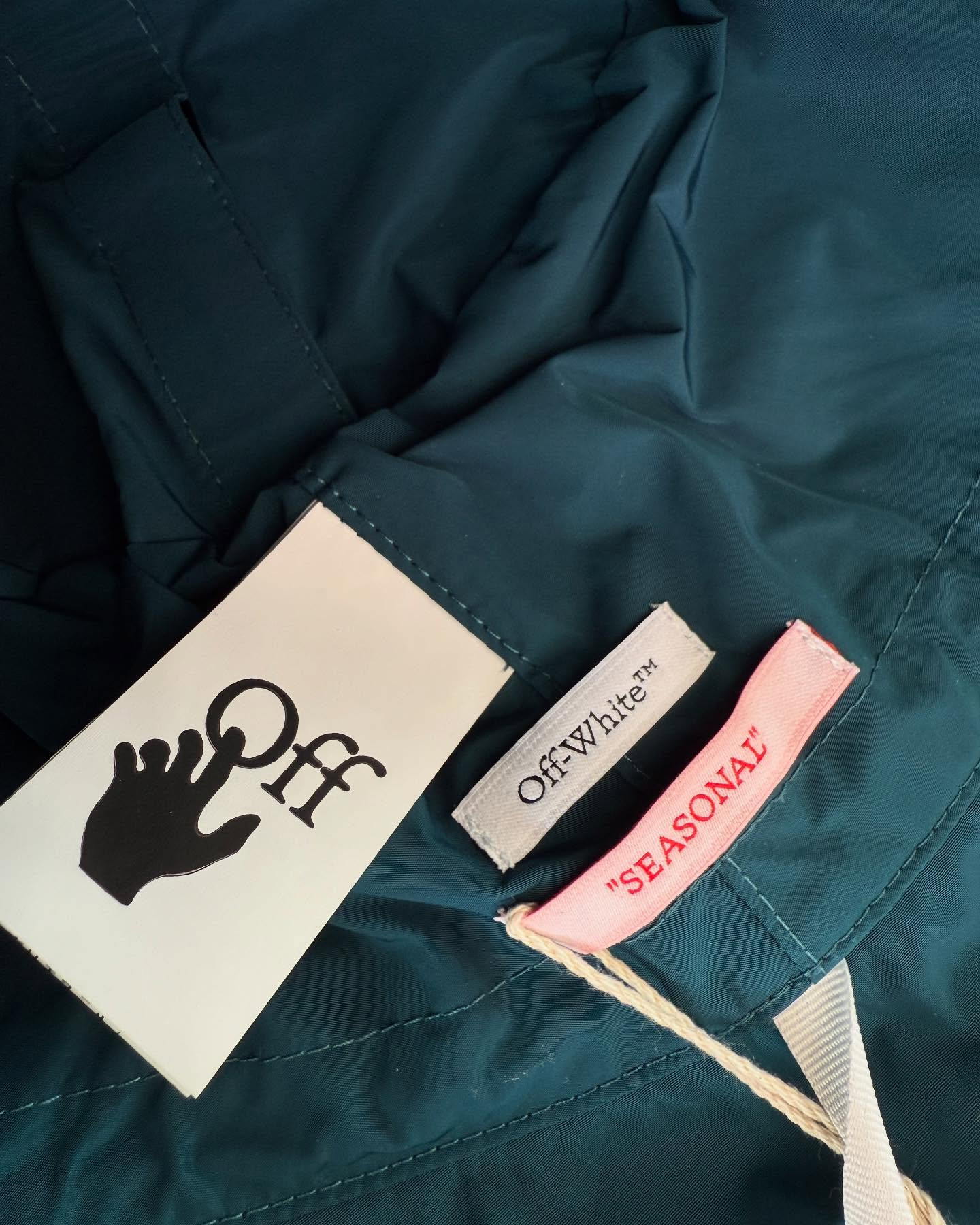 Панама Off-White's Helvet packable bucket hat OMLA037FAB0014510