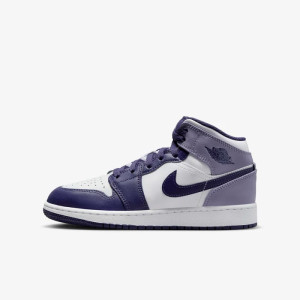 Кросівки AIR JORDAN AIR 1 MID WHITE/VIOLET DQ8423-515