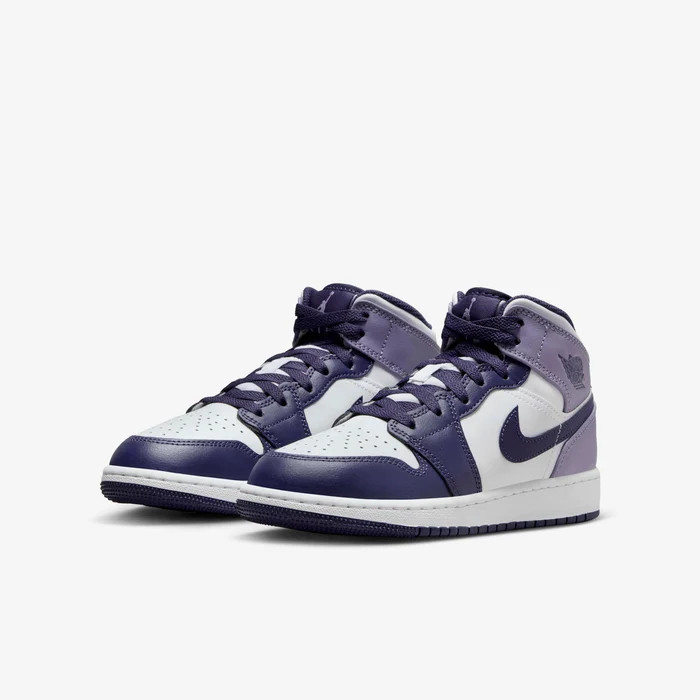 Кросівки AIR JORDAN AIR 1 MID WHITE/VIOLET DQ8423-515